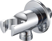 Bozza di connessione in acciaio inossidabile - Tubo da doccia con connessione a parete 1/2 pollice - Maniglione da doccia a forma rotonda