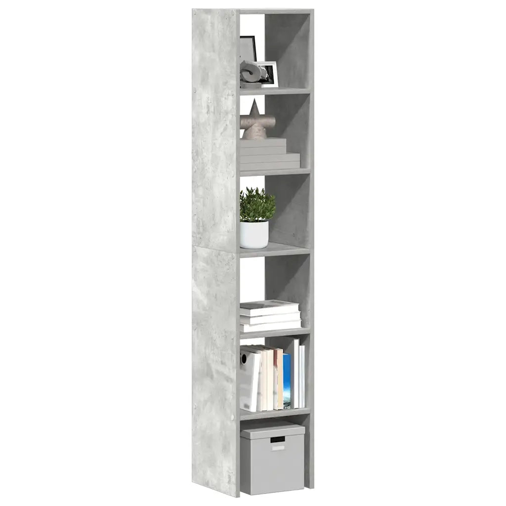 Librerie 2 pz Impilabili Grigio Cemento 30x30x80 cm Truciolato 858810