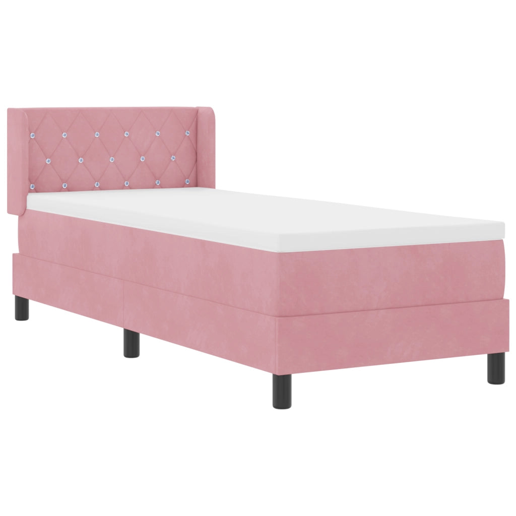 Letto con Struttura a Box Rosa 80x200 cm
