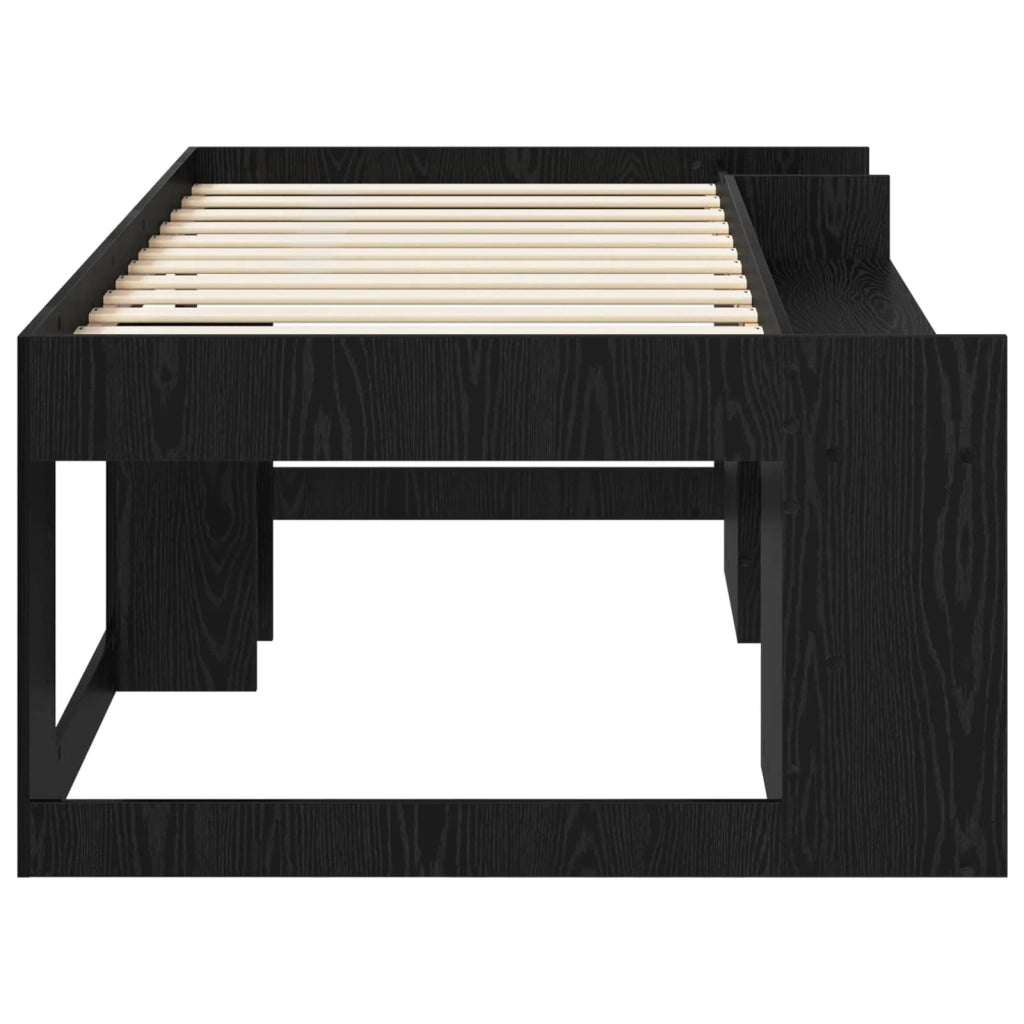 Struttura per Letto per Bambini con Ripostiglio Rovere Nero 3422612