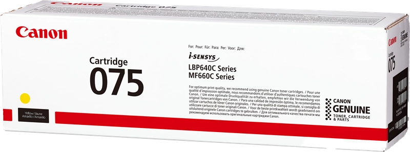 Canon 075 cartuccia toner 1 pz Originale Giallo