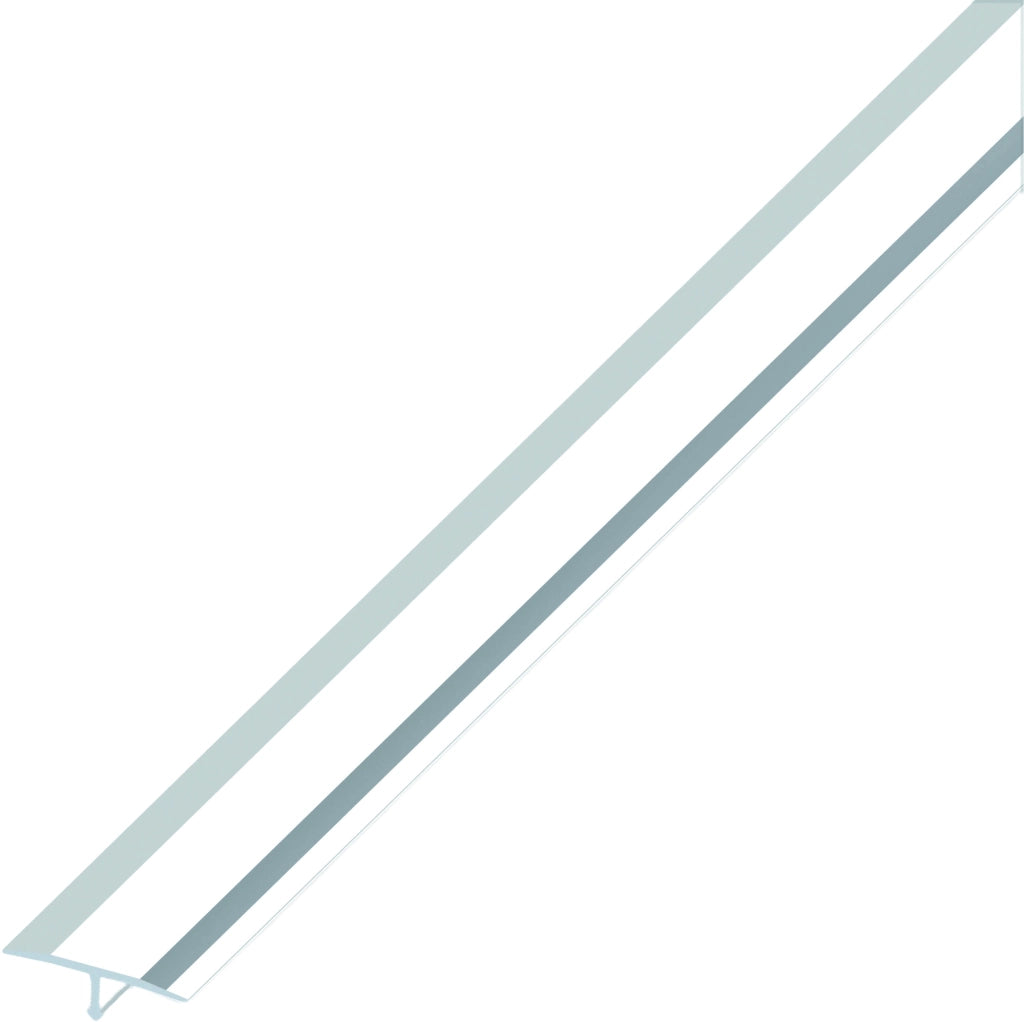 Alfer PROFILO DI COPERTURA GIUNTI ALLUMINIO Argento Cromato mm. 14x2,5 mt. 5.00 pz