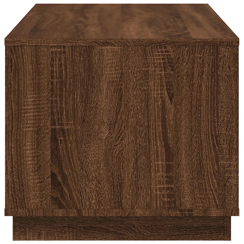 Tavolino Salotto Rovere Marrone 102x50x44 cm Legno Multistrato