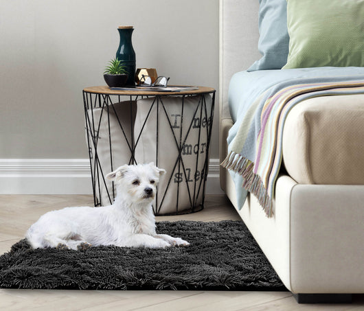 AIO FACTORY 80x120 cm TAPPETO SHAGGY ANTISCIVOLO Nero - Tappeto morbido