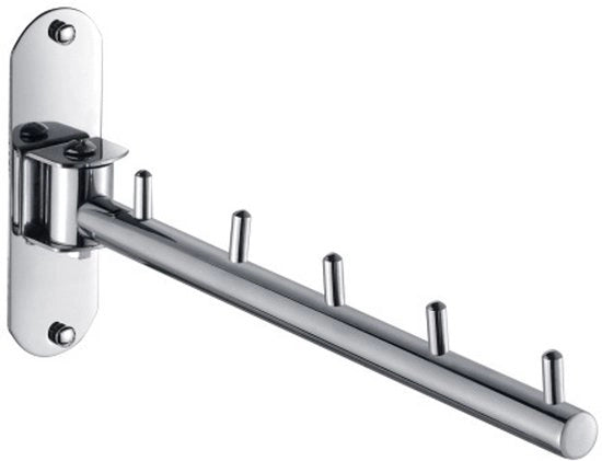 Hanger per parete in acciaio inossidabile 304, 180° girevole e ripiegabile, adatto per attaccapanni e attacchi di armadio, ideale per bagni e camere da letto.