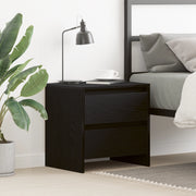 Comodino  Nero Rovere 45x34x44,5 cm Legno ingegnerizzato