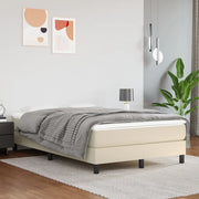 Giroletto a Molle con Materasso Crema 120x200 cm in Similpelle 3144251