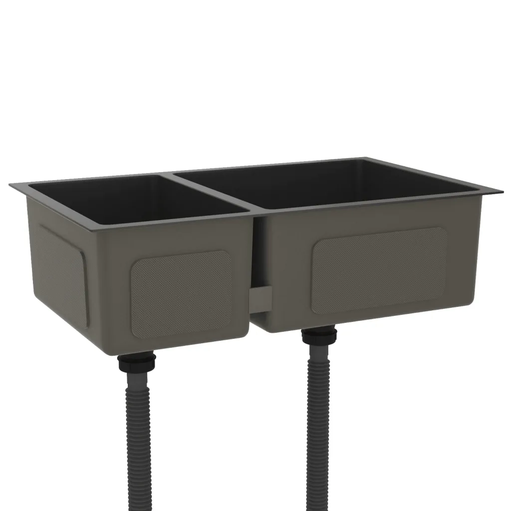 Lavello da Cucina Nero in Acciaio Inossidabile CFW1004600