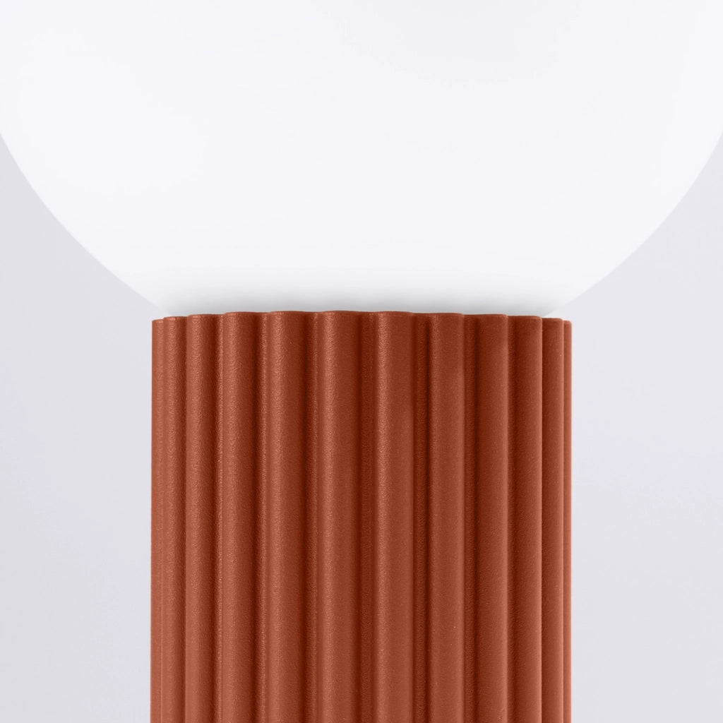 Lampada da tavolo SFERA Pure Lume ocra rossa globo G9