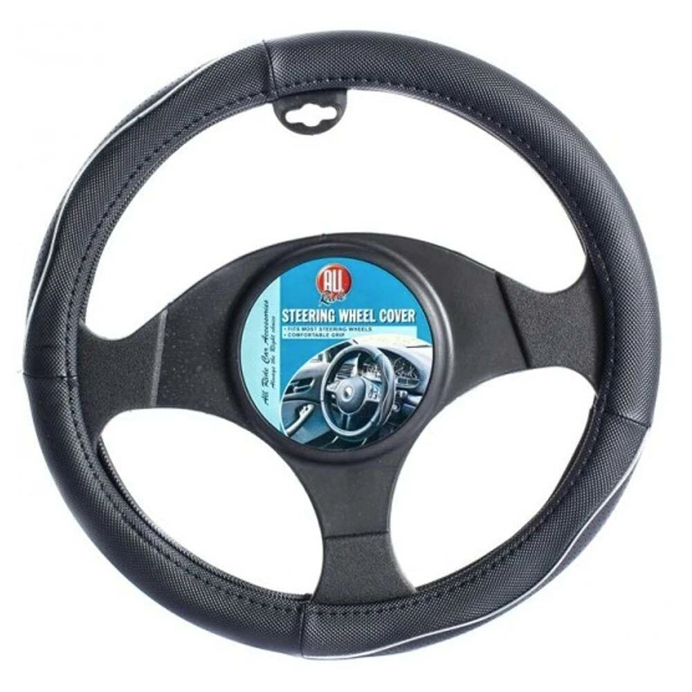 Coprivolante Universale Auto in Ecopelle Copertura Sterzo Macchina Camper 38cm