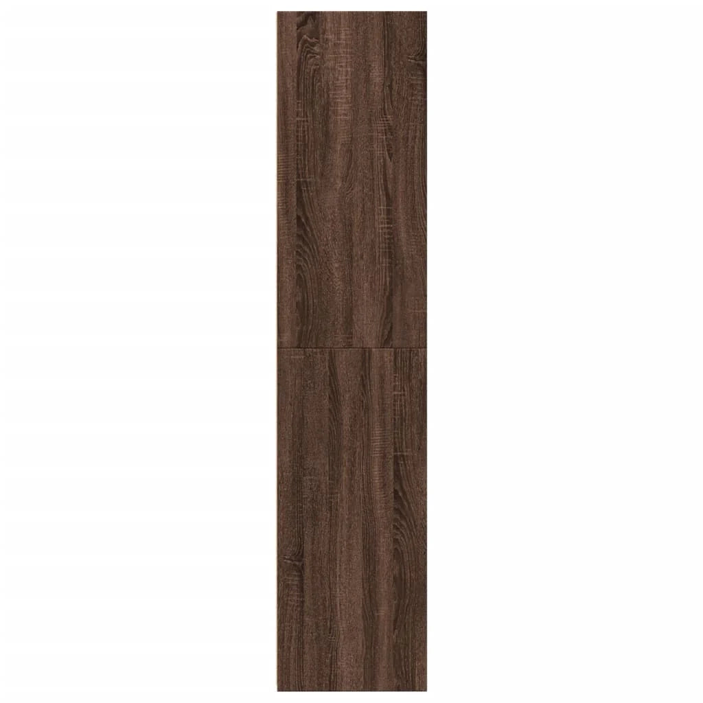 Buffet credenza cassettiera armadio mobile contenitore organizer cucina soggiorno salotto alto 40 x 41 x 185 cm legno ingegnerizzato marrone 02_0033714