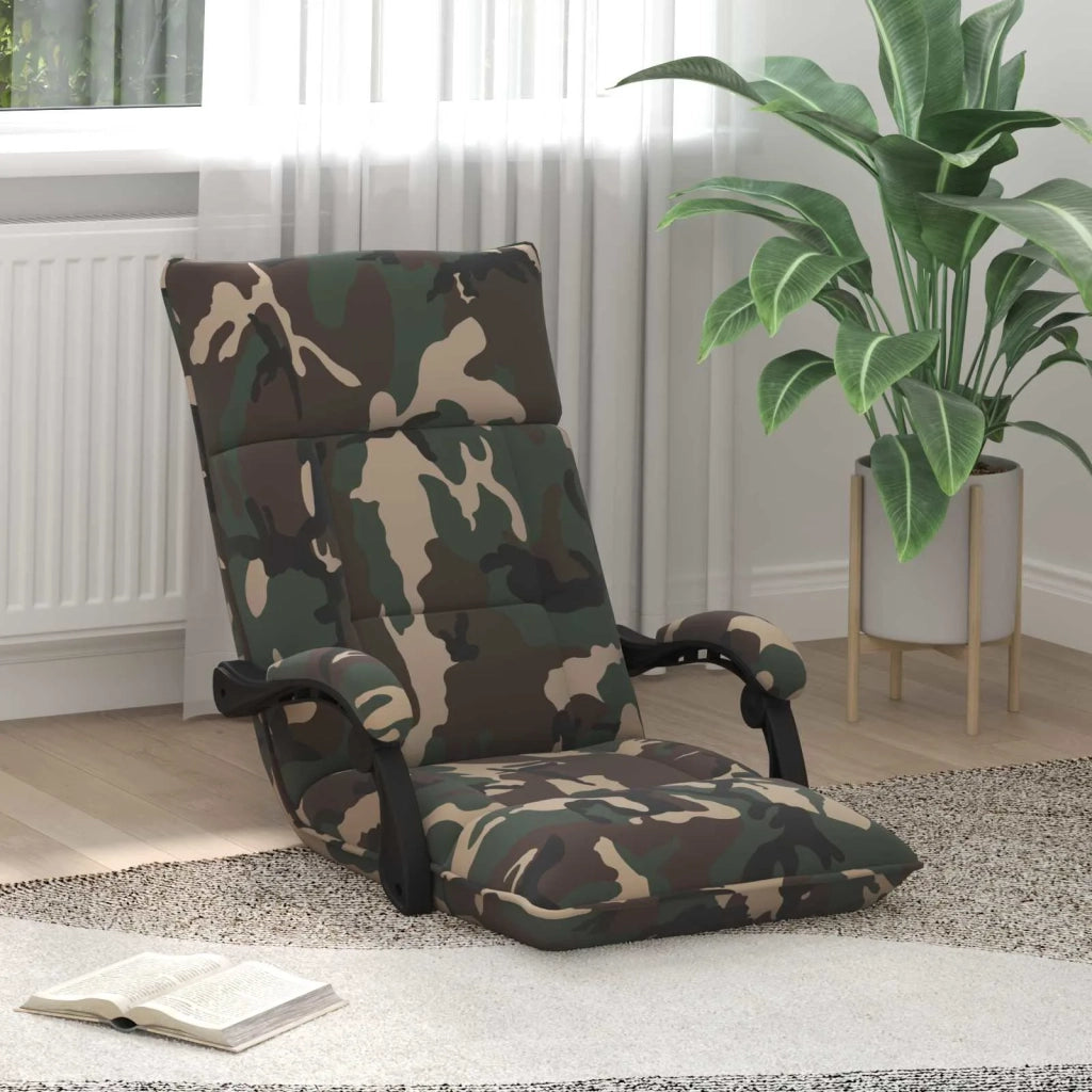 Sedia da Pavimento Verde militare 66 x 66 x 80 cm Tessuto 42028201
