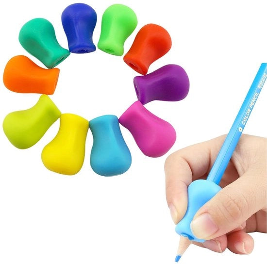 Aiuto alla scrittura per bambini 15 pezzi, astuccio per matite per bambini, ausilio per la correzione della postura di scrittura, astuccio per bambini con supporto per la mano