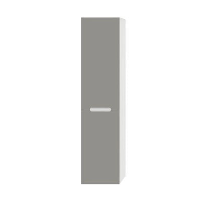 Pensile bagno sospeso rovere bianco e tortora H 140 ante soft-close Iris