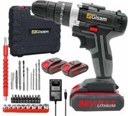 Macchina da forare - Macchina da vitiare - Macchina da forare elettrica - Macchina da forare a batteria - Macchina da vitiare elettrica - Foro - Macchina da vitiare elettrica - 2x Batteria - Con accessori - Con valigetta