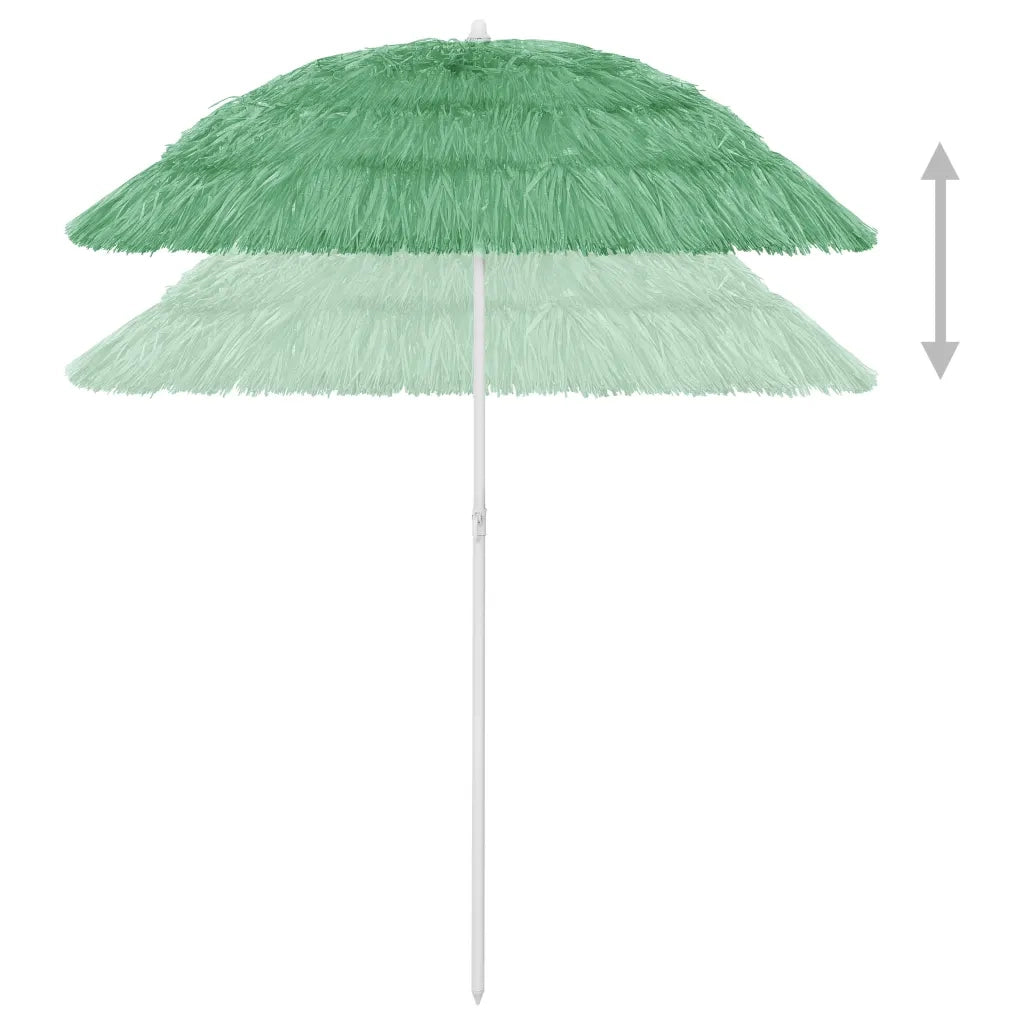 Ombrellone da Spiaggia Hawaii Verde 180 cm 314697