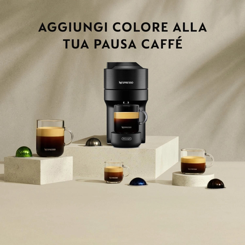 De'Longhi ENV90.A Vertuo Pop Macchina da caffe' Capsule Nespresso 0,56 L 1260 W Wi-Fi colore Blu Nero