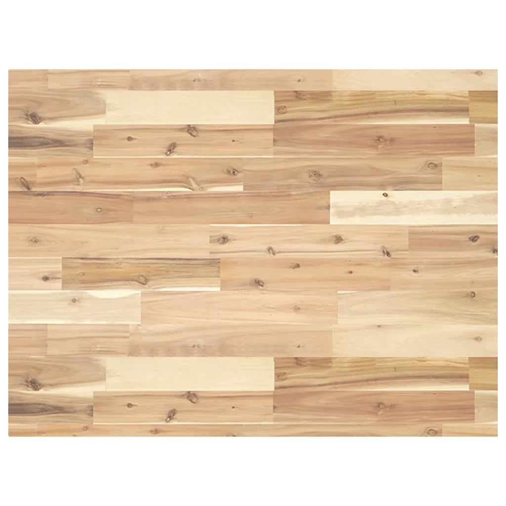 Piano da Bagno Non Trattato 100x60x4cm Legno Massello di Acacia