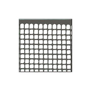 Vigor 79215 Rete in Plastica Quadra maglia 10x10 cm 10 m altezza 100 cm colore Grigio