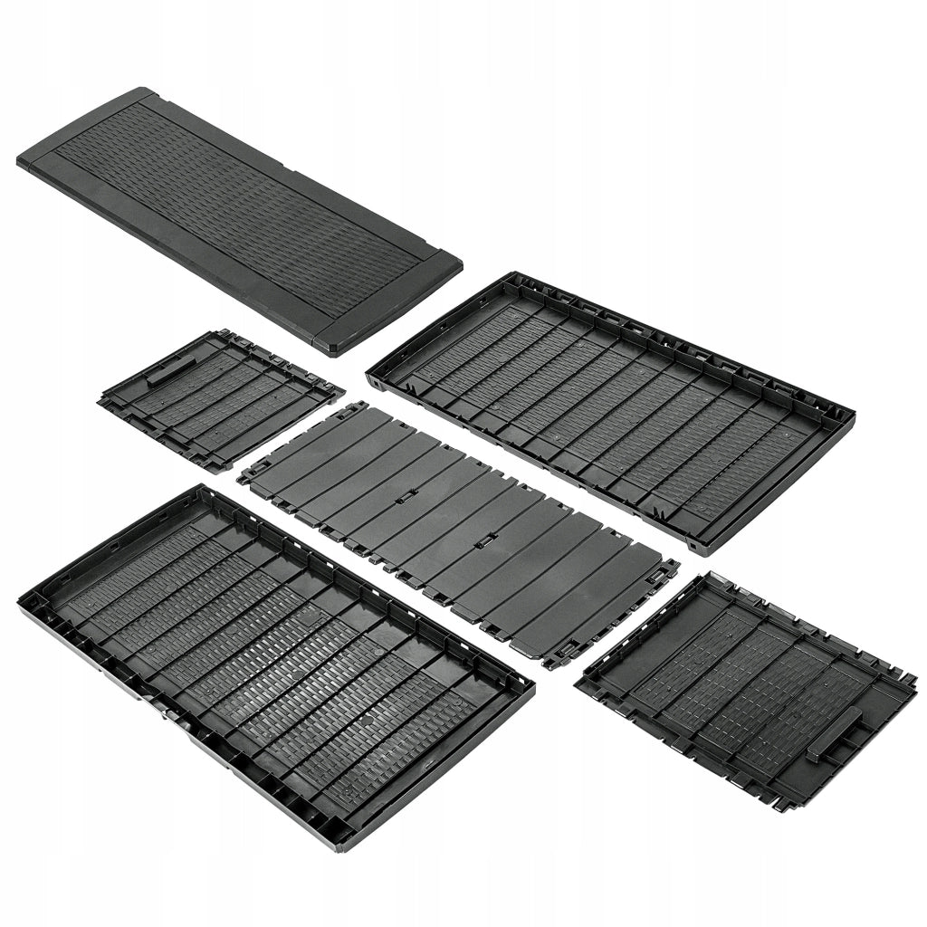 KADAX Box da giardino per balcone, contenitore per balcone e terrazzo, 310 litri, colore antracite