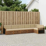 Set di divani da esterno 6 pz Naturale e Beige 3383416