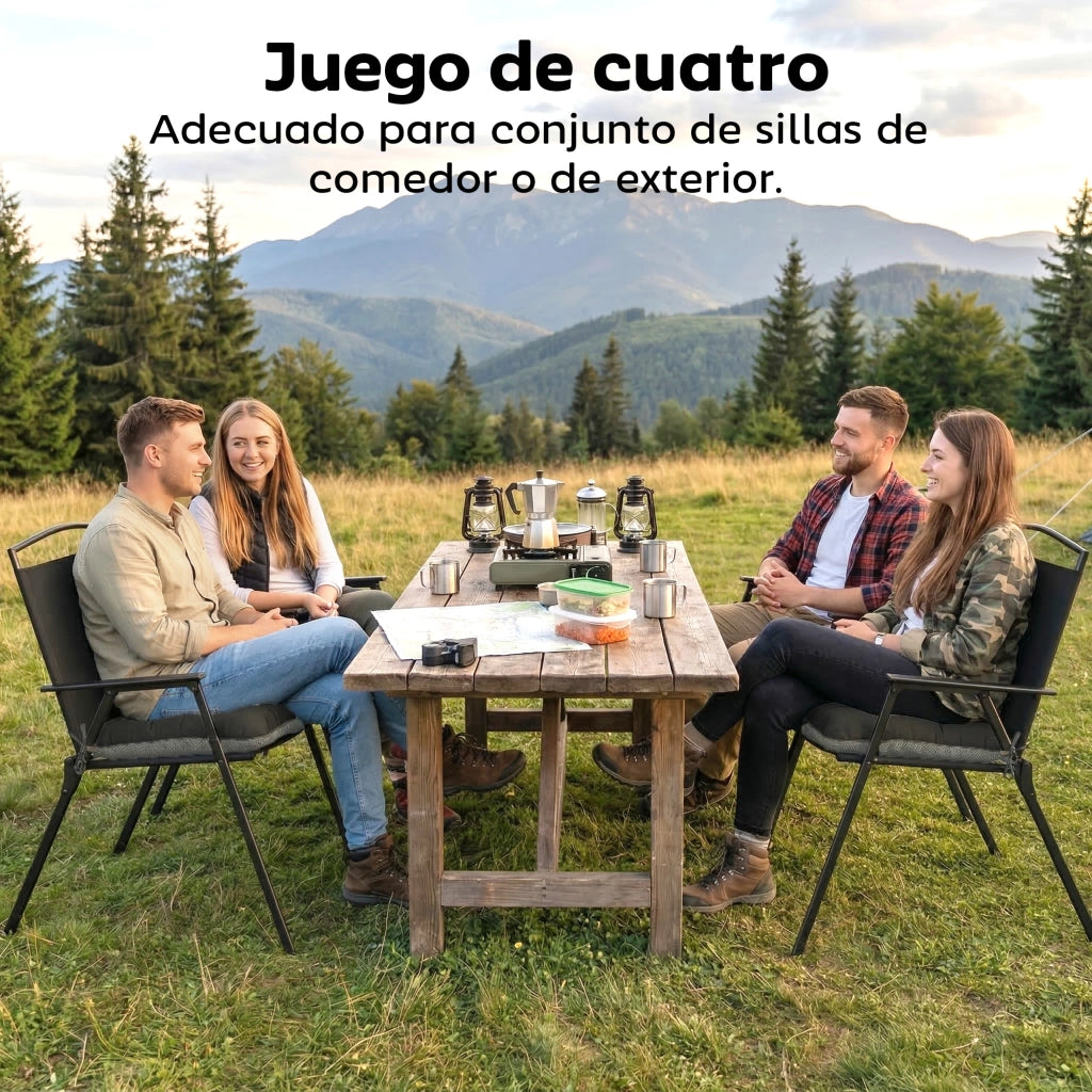 Cuscini per Sedie da Giardino ¨C ZephMum ¨C Grigio Scuro 39,5x39,5x10 cm