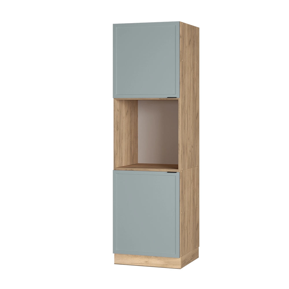 Vicco Mobile per forno da incasso Blu-grigio chiaro 60 cm aperto