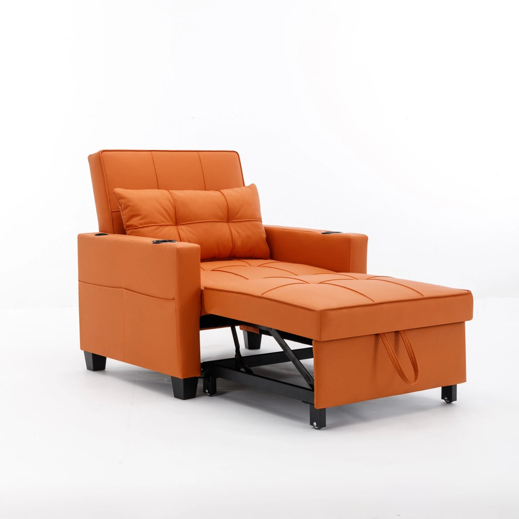 Divano letto 3 in 1 estraibile - Zephmum - Con porta bevande e USB