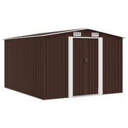 Capanno da Giardino 257x298x178 cm in Metallo Marrone cod mxl 65810