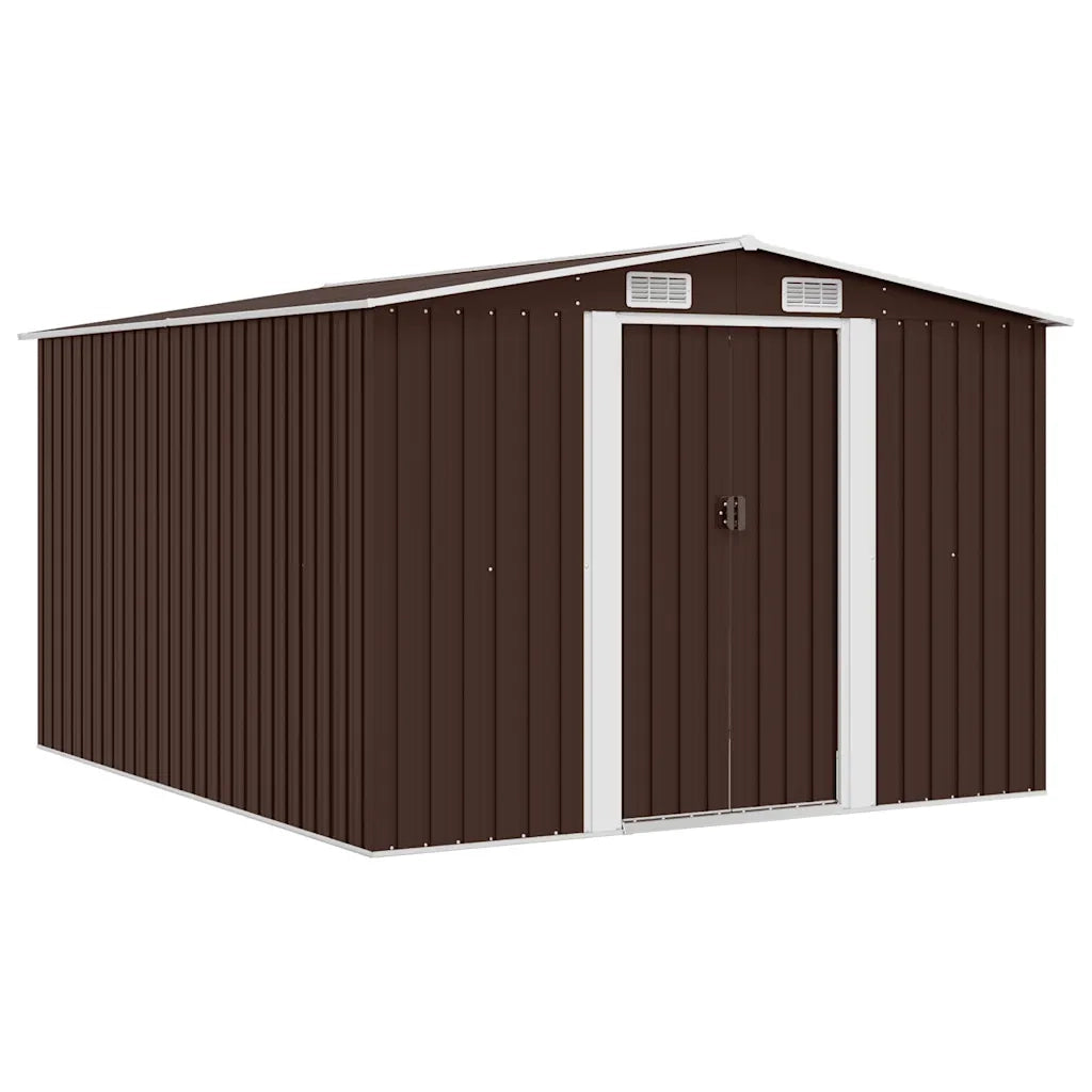 Capanno da Giardino 257x298x178 cm in Metallo Marrone cod mxl 65810