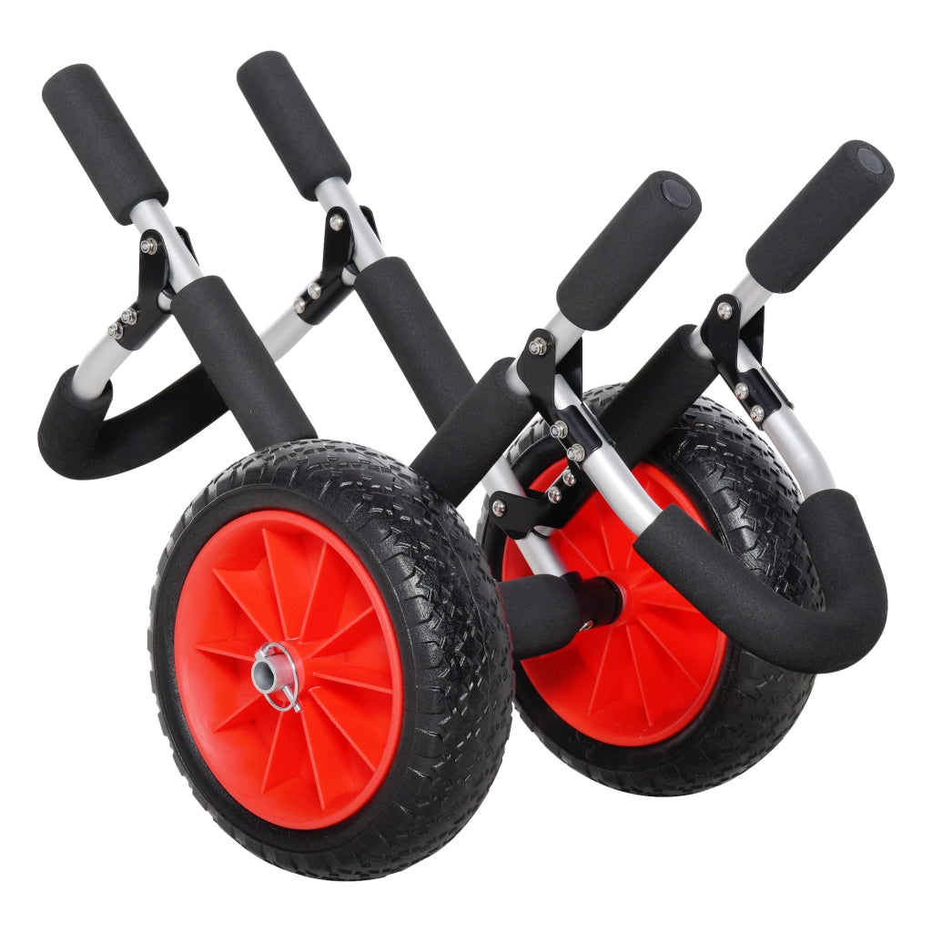 Carrello pieghevole per tavole da surf e kayak ¨C zephmum ¨C nero, alluminio, 45 kg