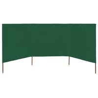 Paravento a 3 Pannelli in Tessuto 400x120cm Verde cod mxl 15827
