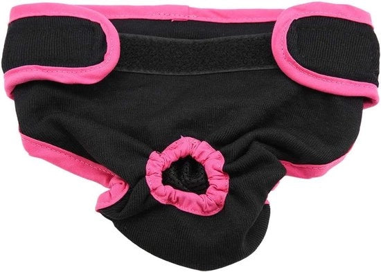 Luiers Allett Plus - Luiers in cotone soffici e comodi per cani femmine - Nero - Adatti per cani di piccola, media e grande taglia