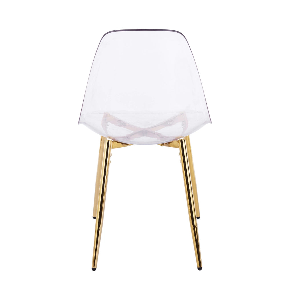 Tavolo da pranzo 5 pezzi dorato – 80x80 cm e 4 sedie