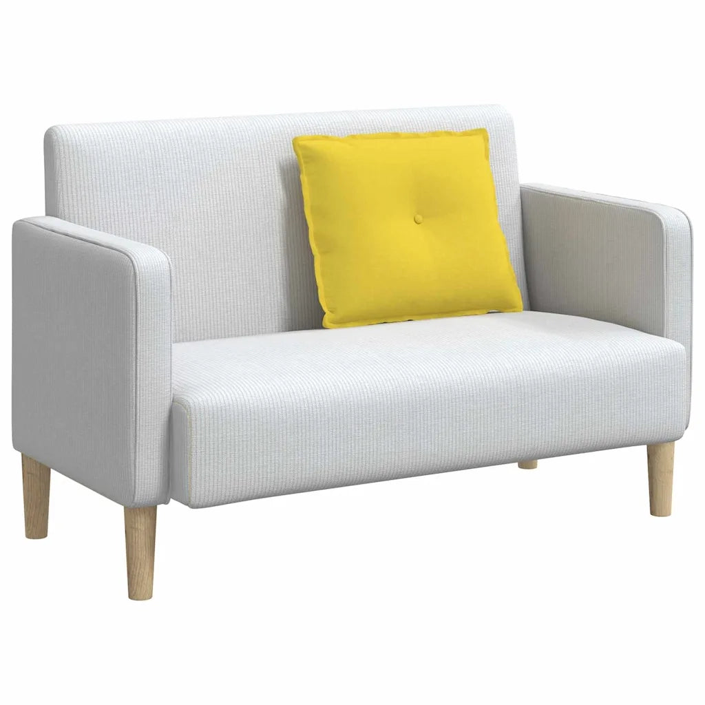 Cuscino per Schiena | Cuscino dorsale Giallo Chiaro 60 x 19 x 50 cm Tessuto