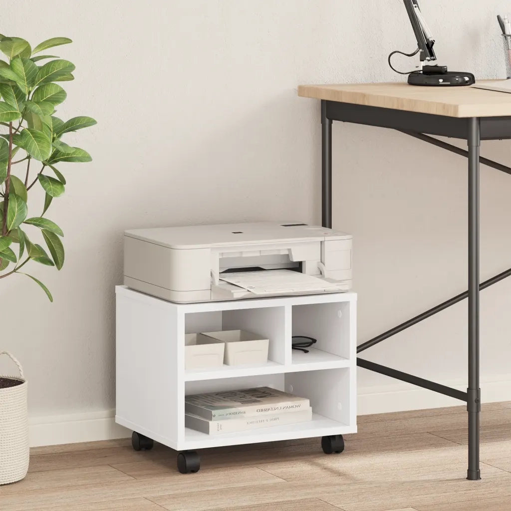 Supporto per Stampante con Ruote Bianco 41x32x34,5 cm CFW7873666