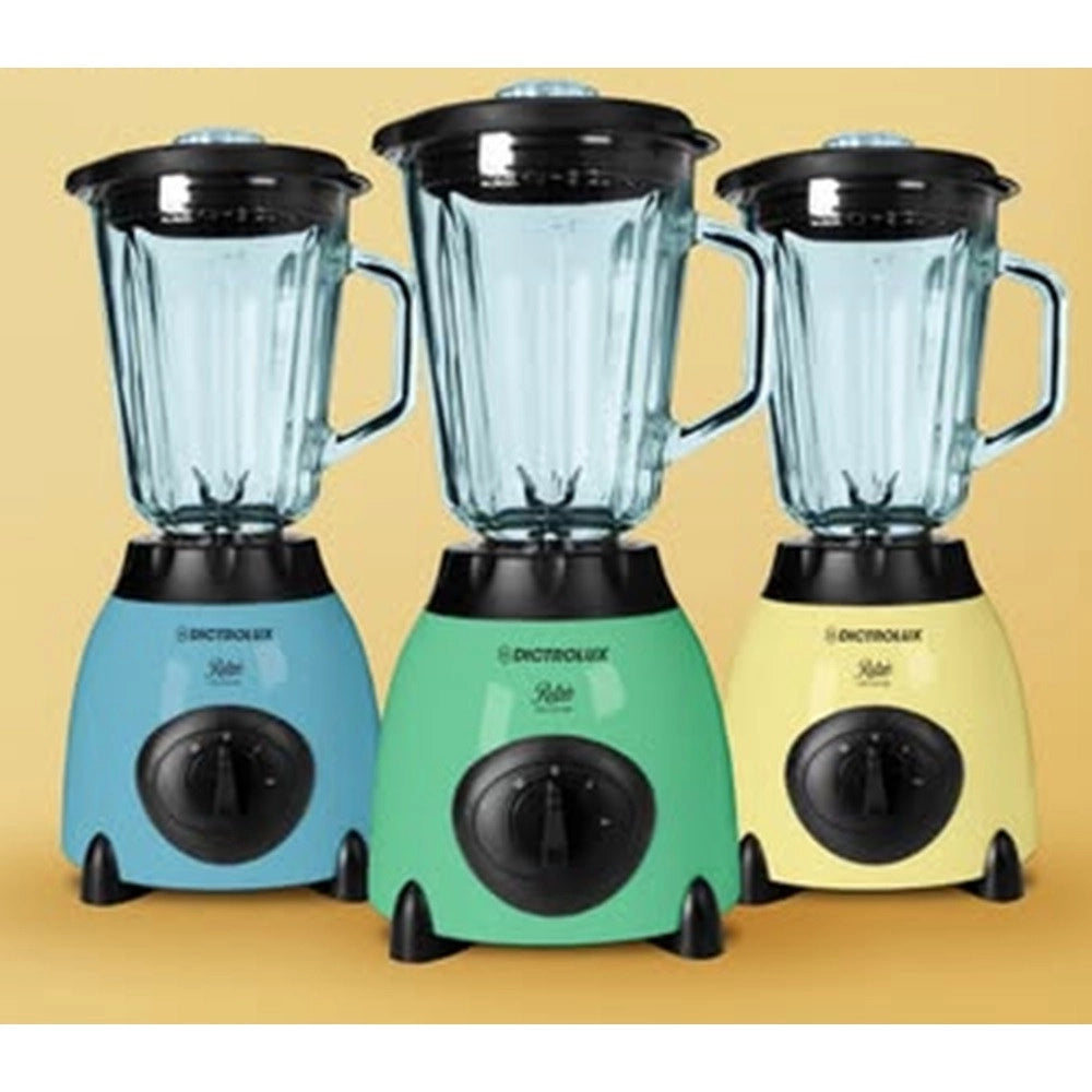 Trade Shop - Frullatore Elettrico Design Elegante Funzionale Retrò 400w 2 Velocità Brocca Vetro 1,5lt -