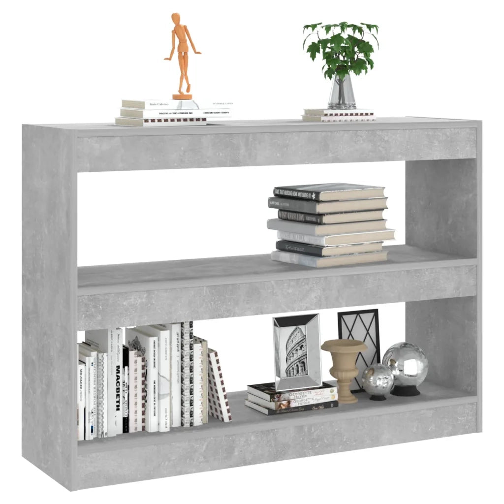 Libreria/Divisorio Grigio Cemento 100x30x72 cm cod mxl 18100