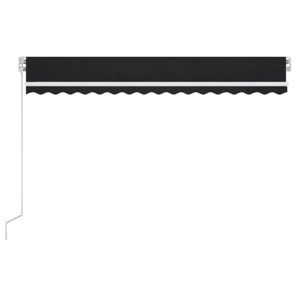 Tenda da Sole Retrattile Manuale 450x350 cm Antracite 3068999