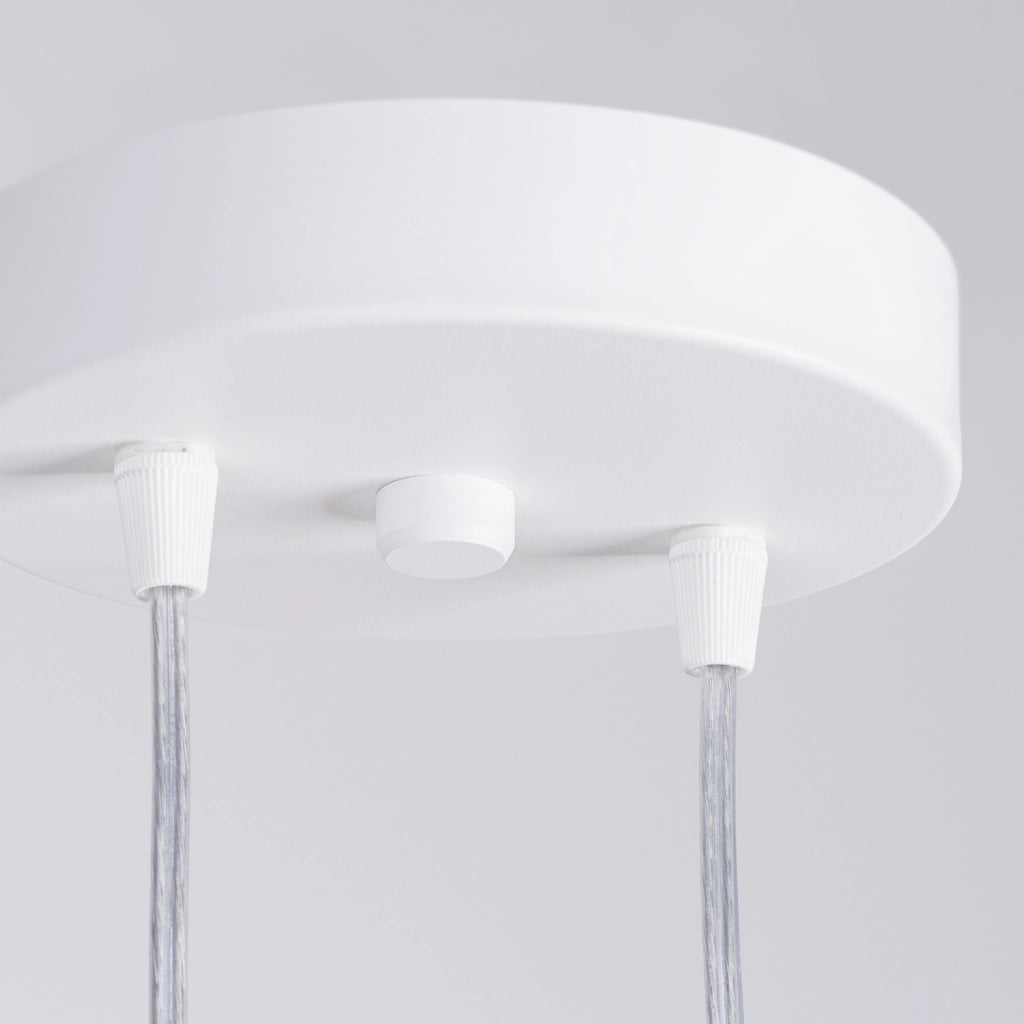 Lampada sospensione moderna bianca 2 tubi GU10 MODENO