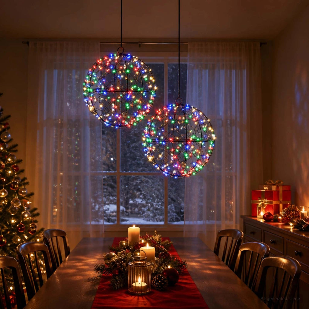 Luce a punta di Natale 2 pz 400 LED Multicolore 42049797