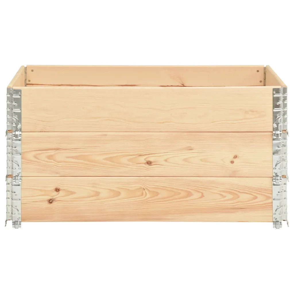 Fioriere Rialzate 3 pz 80x120 cm in Legno Massello di Pino cod mxl 65163
