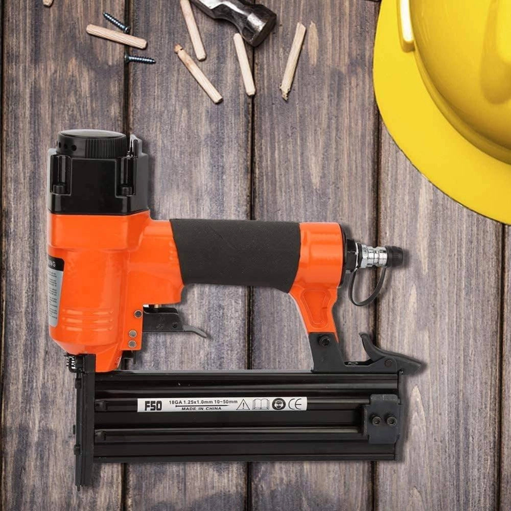 Trade Shop - Chiodatrice Graffettatrice Spillatrice Ad Aria Compressa 10-50mm Pneumatica F50 -