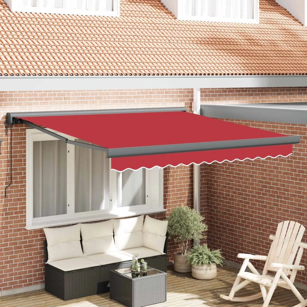 Tenda da Sole Rosso 300 x 250 x 165 cm Poliestere e Alluminio 3330156