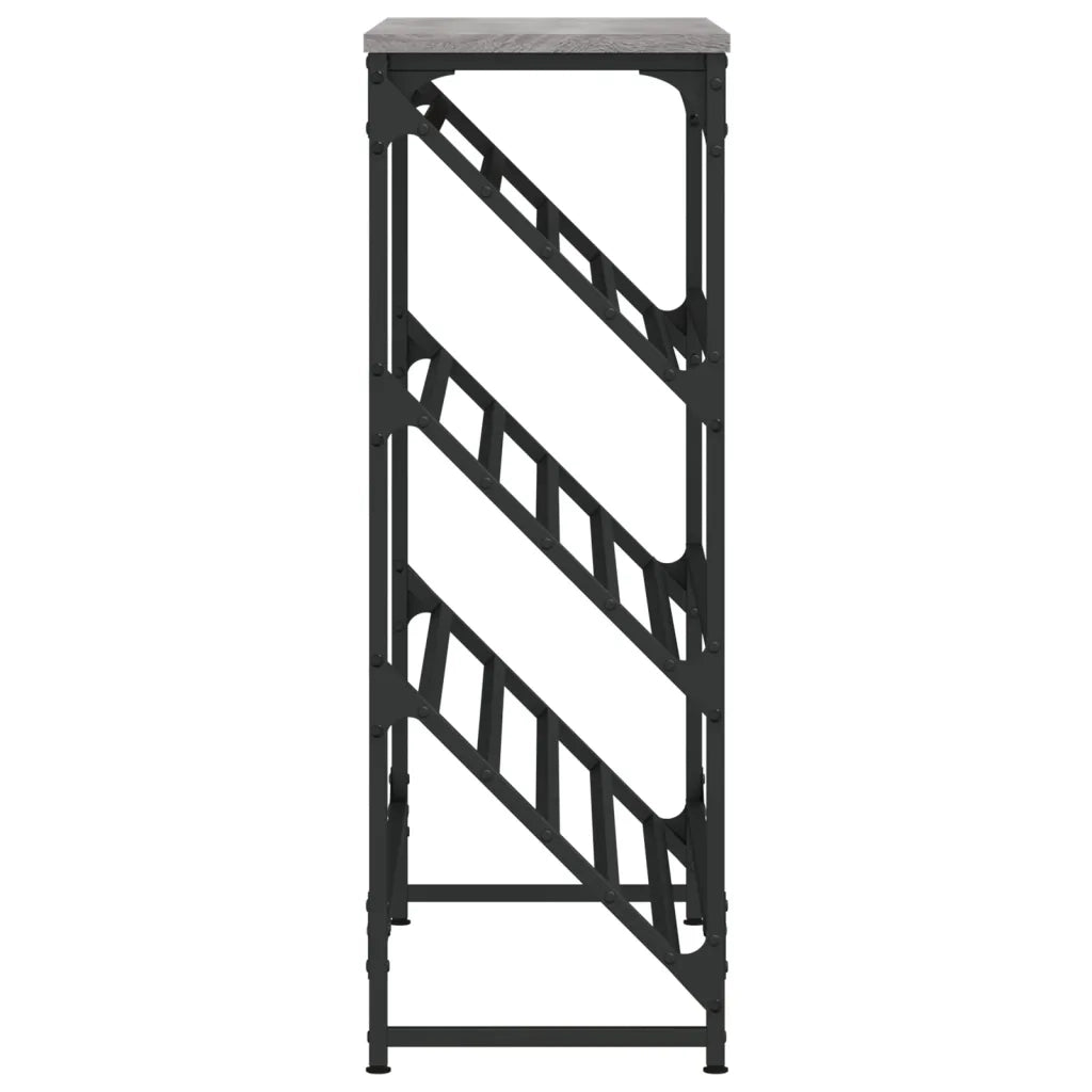 Scarpiera-Scaffale per scarpe Grigio Sonoma 90x30x85 cm in Legno Multistrato