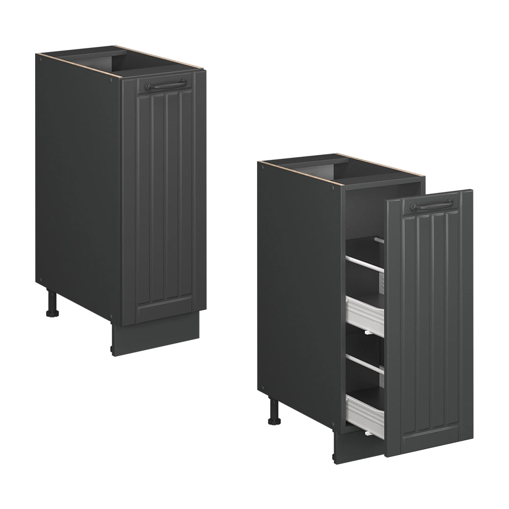 Vicco Armadio cucina dispensa alto Grigio scuro 30 cm , PL Antracite