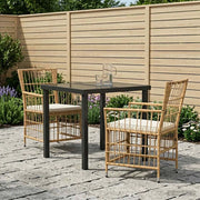 Set da pranzo per esterni 3 pz Naturale polyrattan 3448918