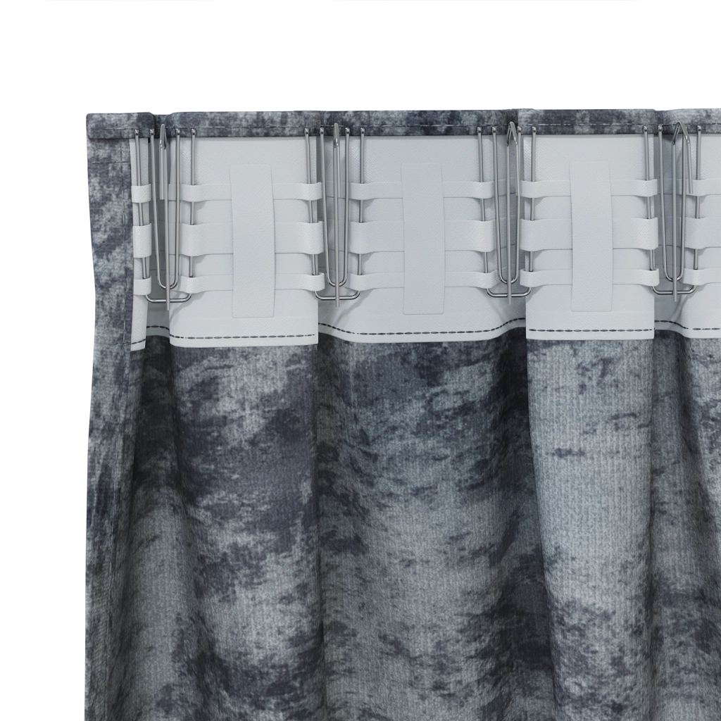 Tende in velluto 2 pz con occhielli grigio argento 175x140 cm