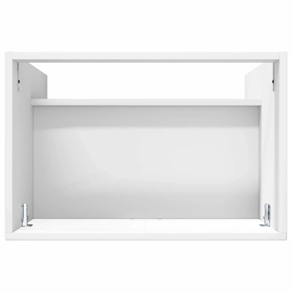 Mobiletto da bagno sotto il lavello Bianco Lucido 890048