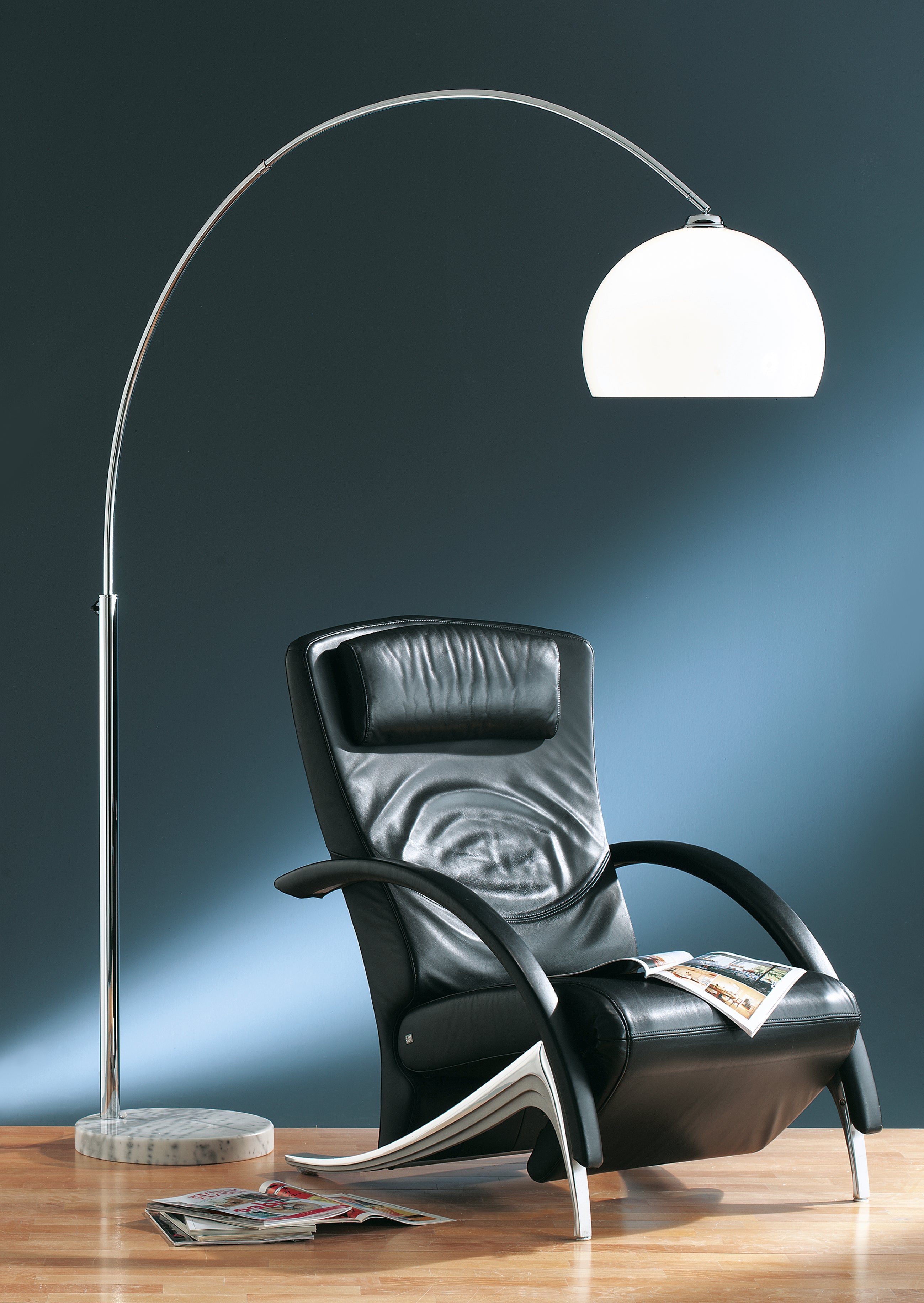 Piantana da Interno  E27 in Metallo Cromo